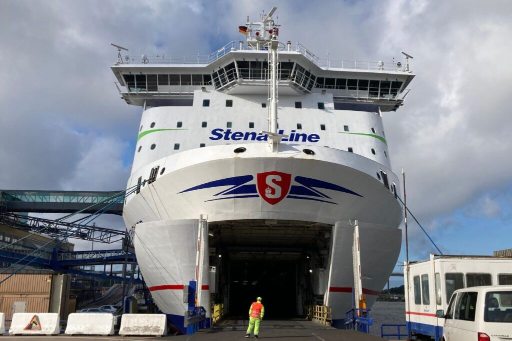 Stena Line ferry in the port of Kiel